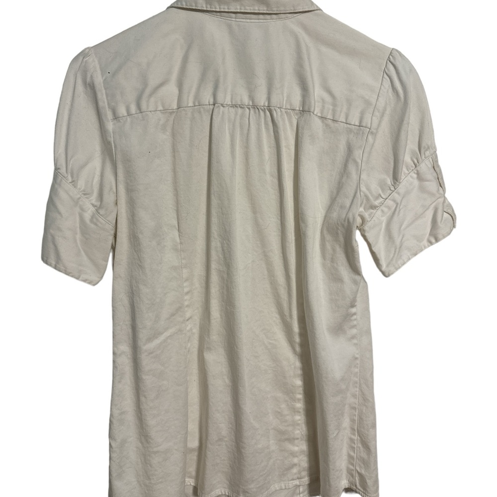 White Short Sleeve Blouse
